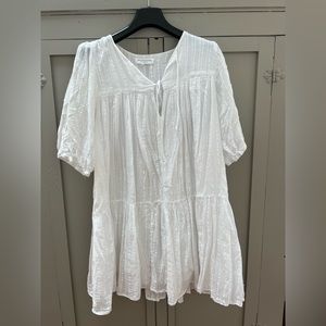 Emerson Fry Isla Dress White Dot Size M/L